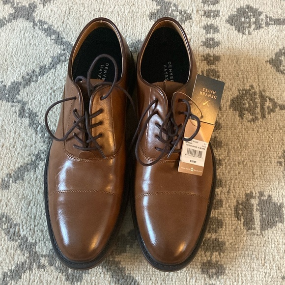 Denver Hayes Brown Oxford Shoes - Picture 2 of 2